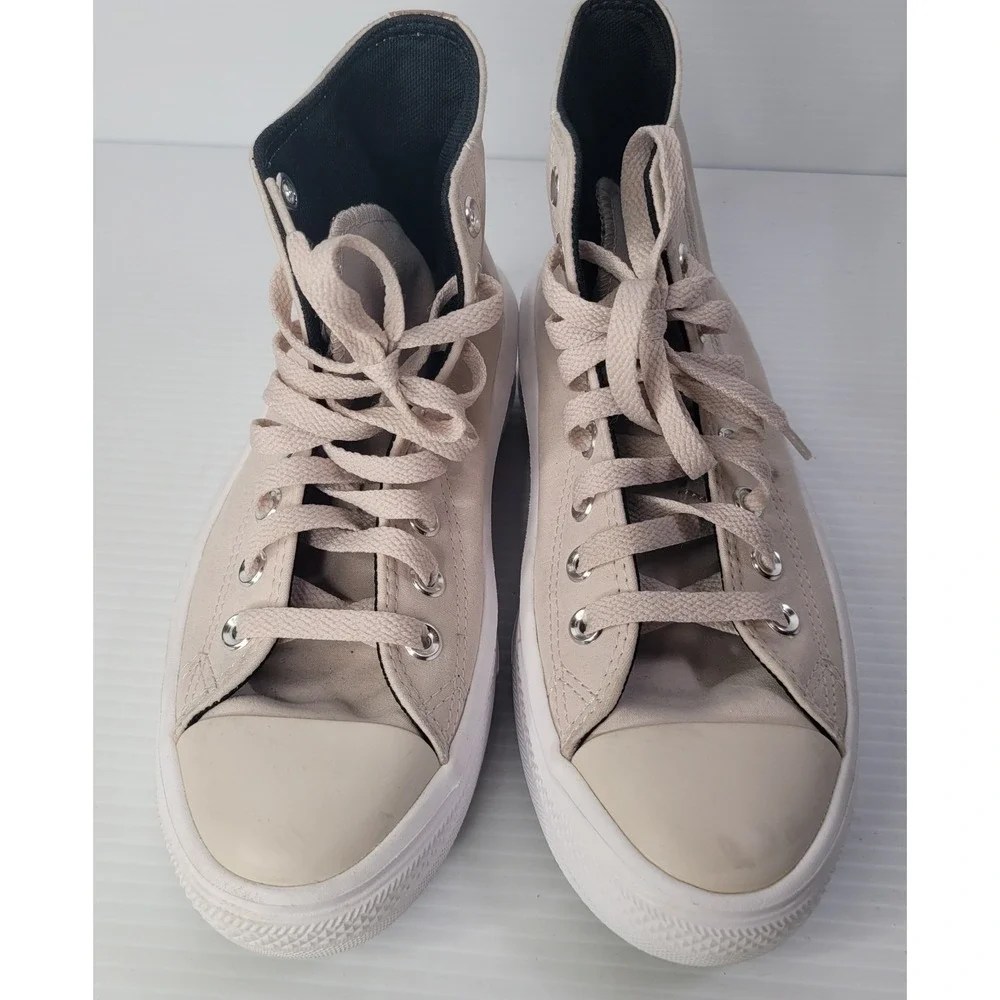 Converse Chuck Taylor All Star‎ Move Platform High Top Women 7 Beige 569545C